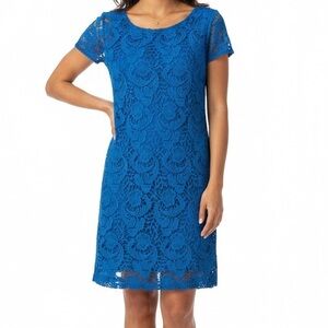 leopard dress with lace Sparkle Leopard Print Lace Trim Midi Dress Coffee / S main image 0
